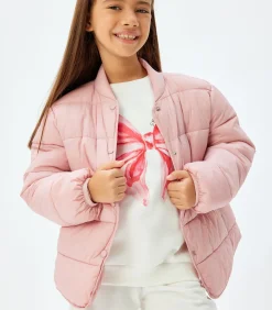 Rechte kraag Puffer Jack Anorak