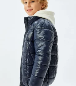 Rechte kraag Puffer Jack Anorak