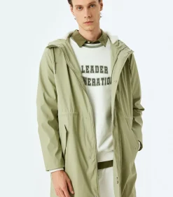 Regenjas Heren Slim Fit Kap Knoopsluiting