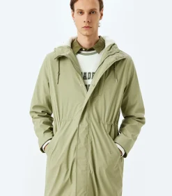 Regenjas Heren Slim Fit Kap Knoopsluiting