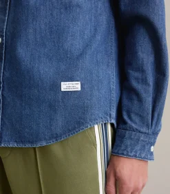 Regular denim overhemd