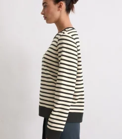 Regular gestreept sweatshirt