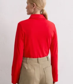 Regular jersey blouse