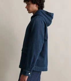 Regular spijkerjas met capuchon