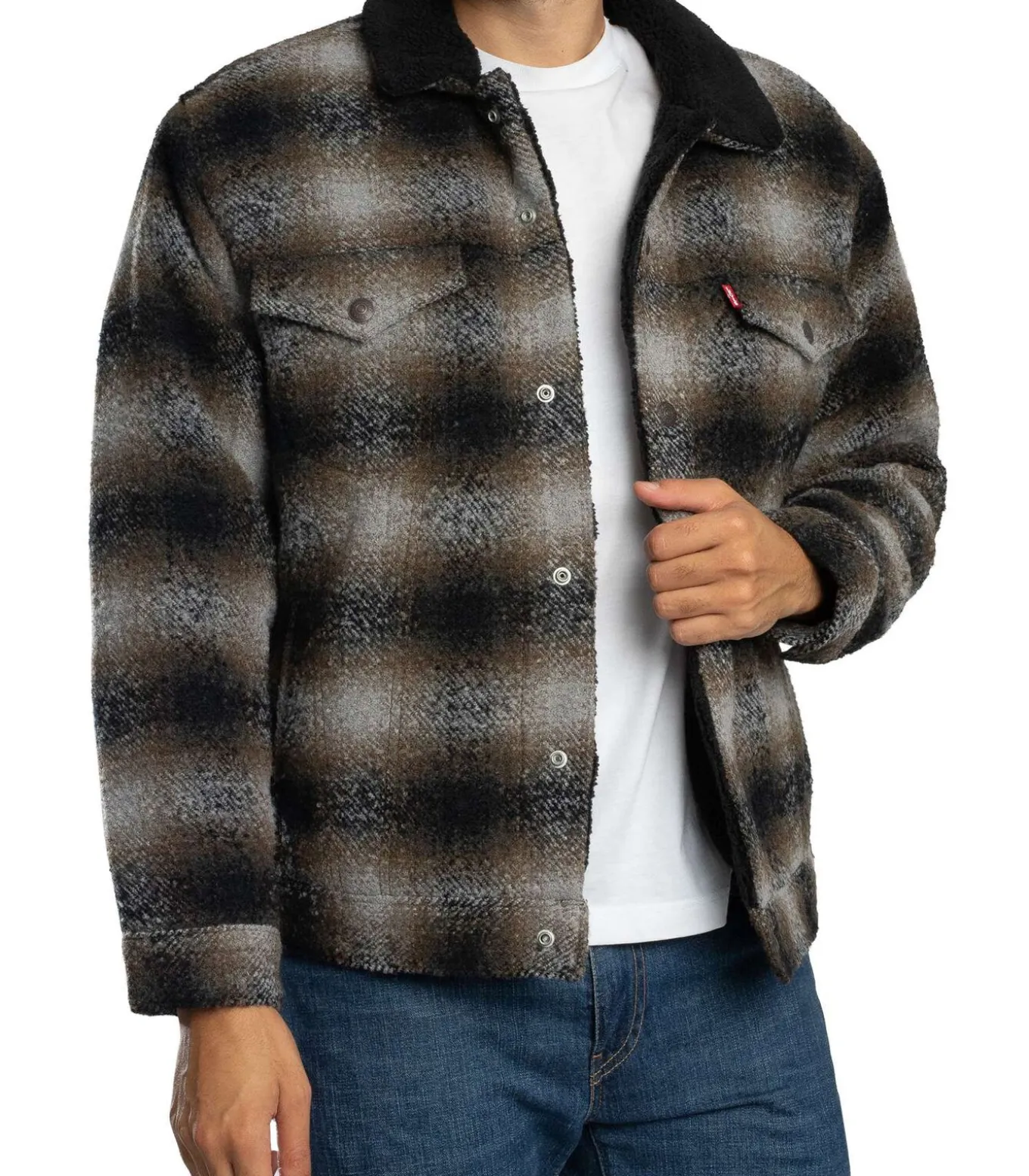 Relaxed Fit Geruit Jasje