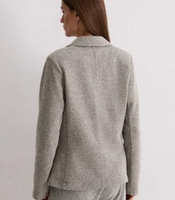 Relaxte jersey tweed blazer