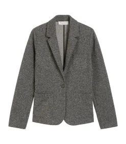 Relaxte jersey tweed blazer