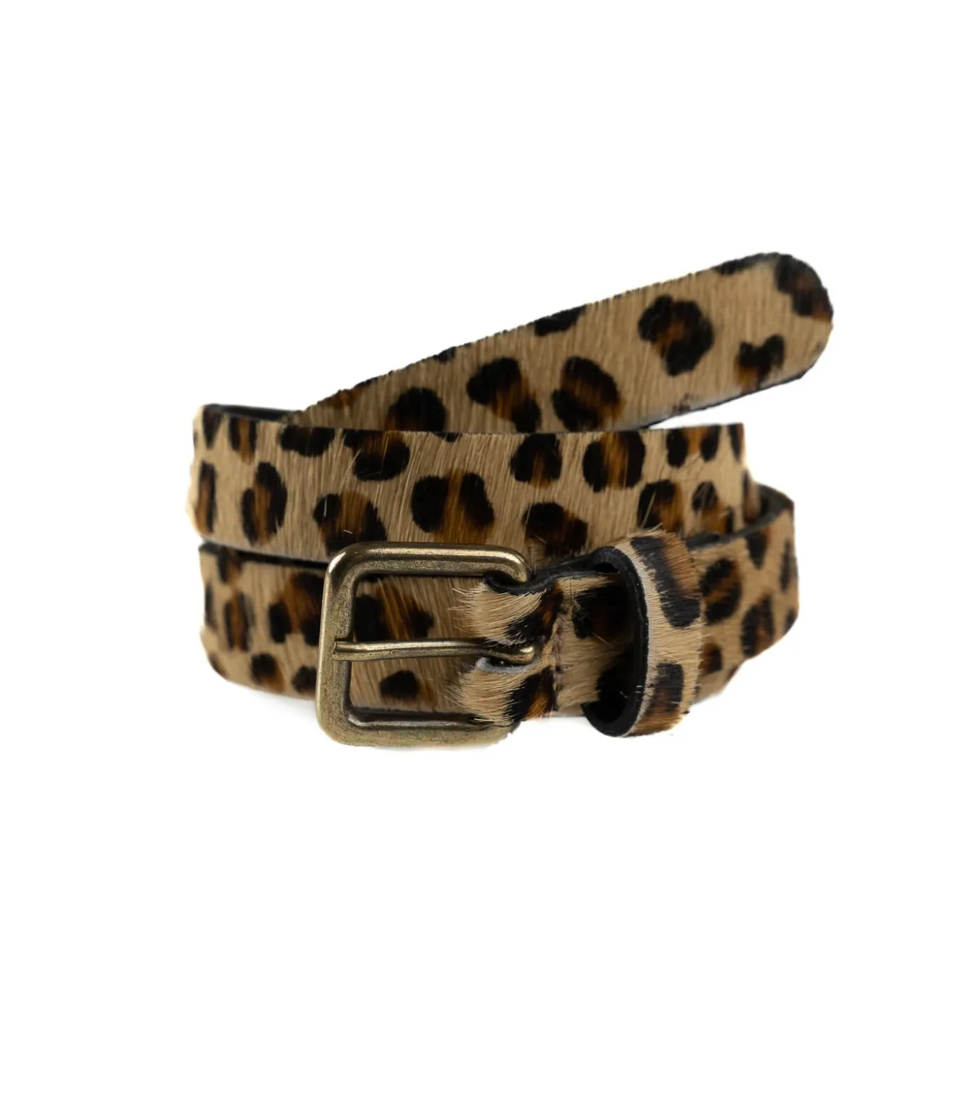 Riem 2 cm Made in Belgium Luipaard