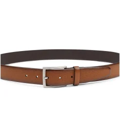 Riem Structuur Leer Bruin