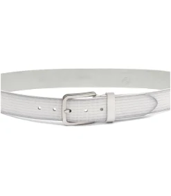 Riem Structuur Leer Wit