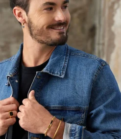 Ring Staal - goudkleurig