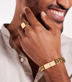 Ring Staal - goudkleurig