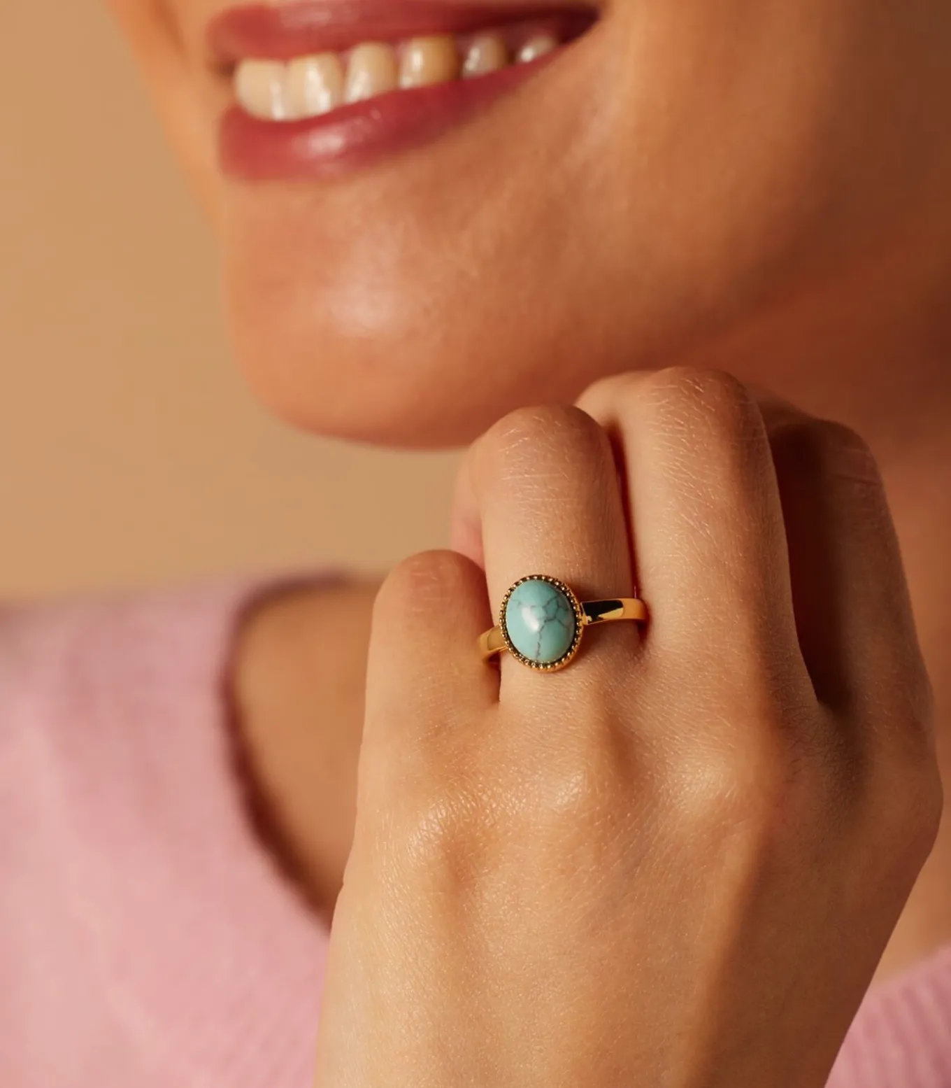 Ring Staal - Goudkleurig