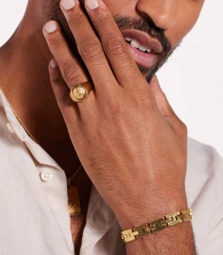 Ring Staal - goudkleurig
