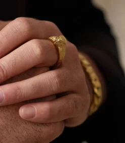 Ring Staal - goudkleurig