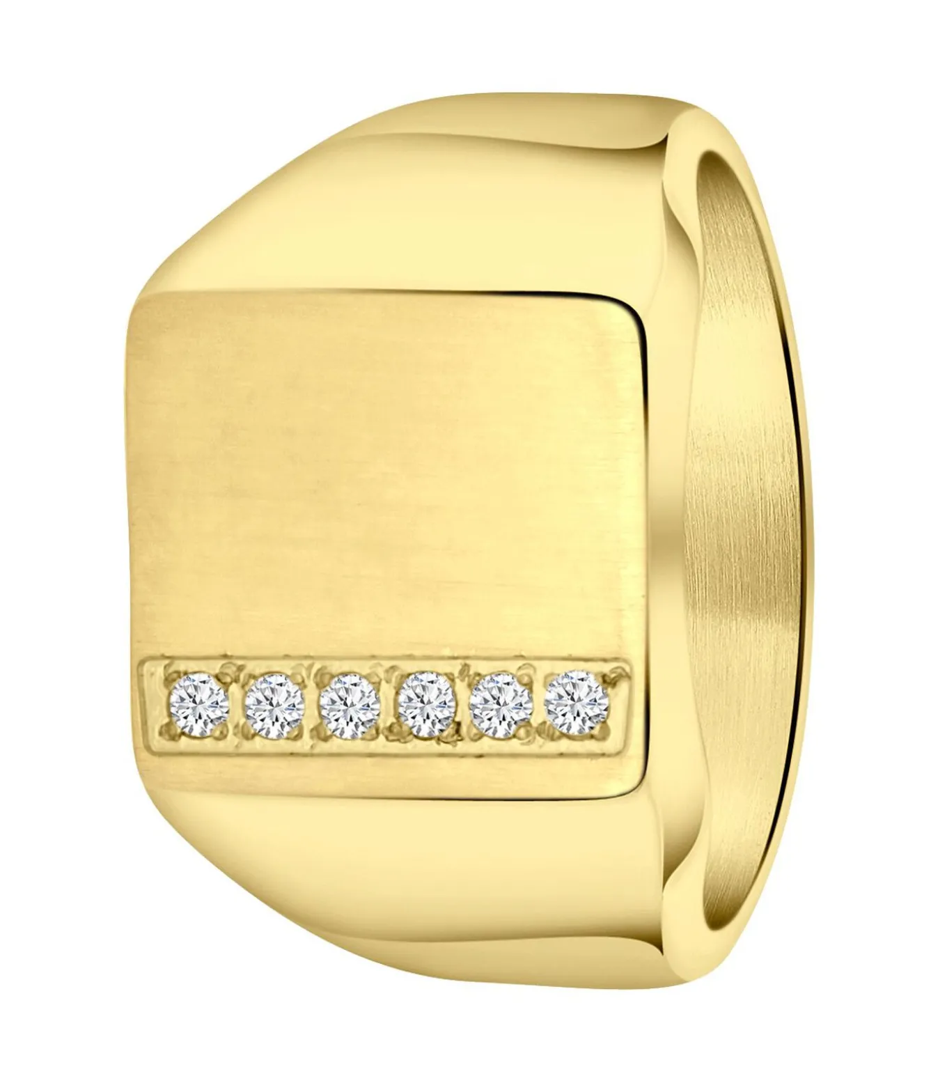 Ring Staal - goudkleurig