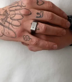 Ring Staal - zilverkleurig