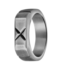 Ring Staal - zilverkleurig