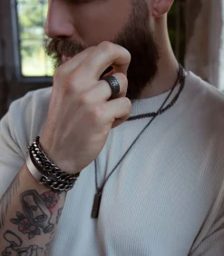 Ring Staal - zilverkleurig