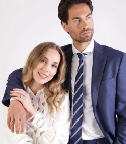 Ring 'Valletta' Staal - zilverkleurig-goudkleurig