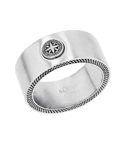 Ring voor mannen, roestvrij staal | Kompas