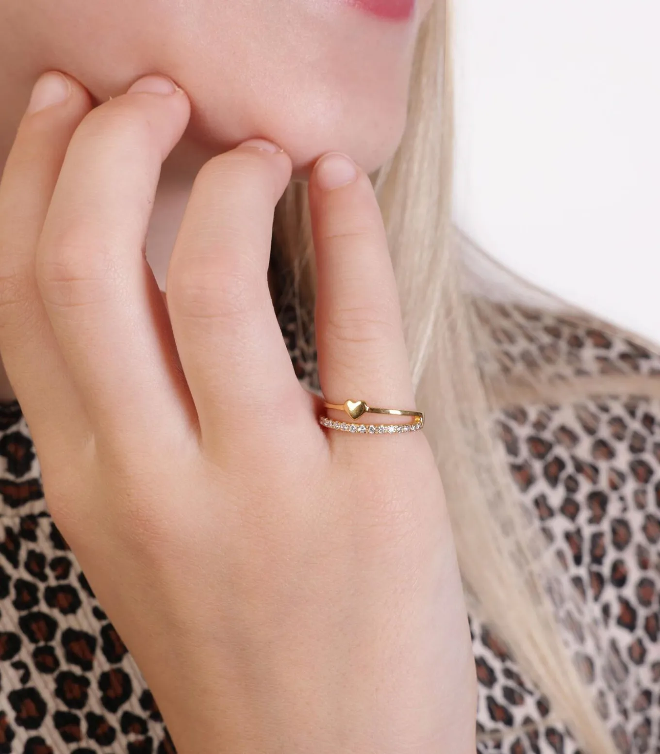 Ring Zilver - goudkleurig