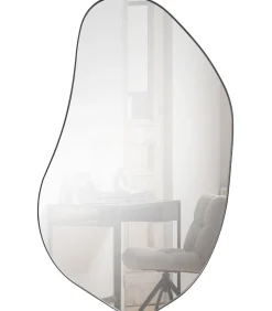 Romee Organische Spiegel - Metaal - Zwart - 100x70x4