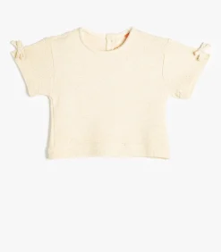 Ronde kraag Korte mouw T-shirt