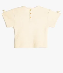 Ronde kraag Korte mouw T-shirt