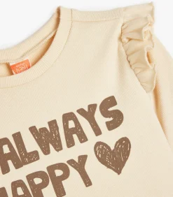 Ronde kraag Lange mouw T-shirt