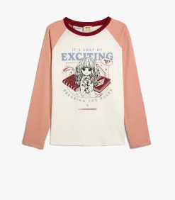 Ronde kraag Lange mouw T-shirt