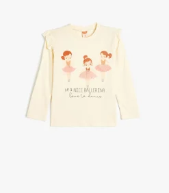 Ronde kraag Lange mouw T-shirt