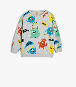 Ronde kraag Met drukwerk Sweatshirt