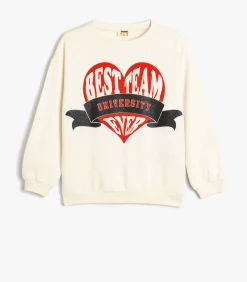 Ronde kraag Met drukwerk Sweatshirt