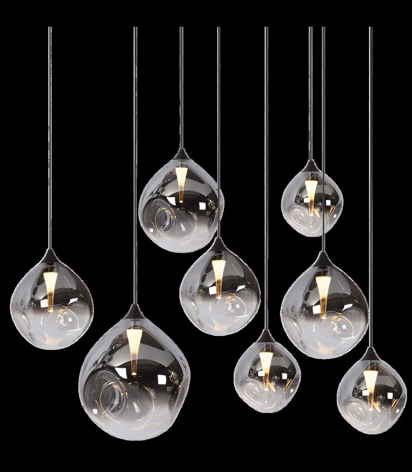 Rosado 8 - Hanglamp - Zwart