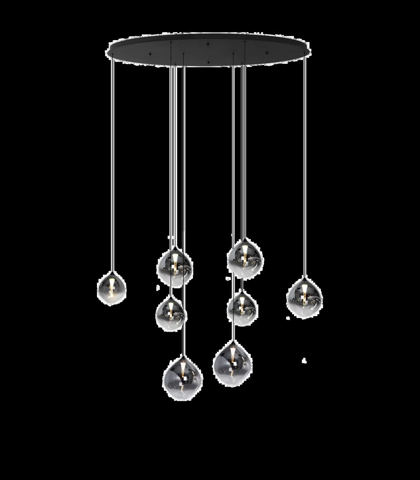 Rosado 8 - Hanglamp - Zwart