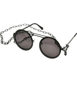 ROUND - Zonnebril - Zwart