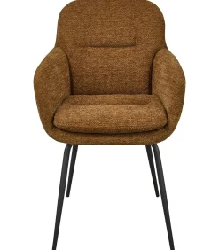 Runa Eetkamerstoelen - Polyester - Caramel - Set van 6