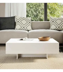 Salontafel hoogglans wit