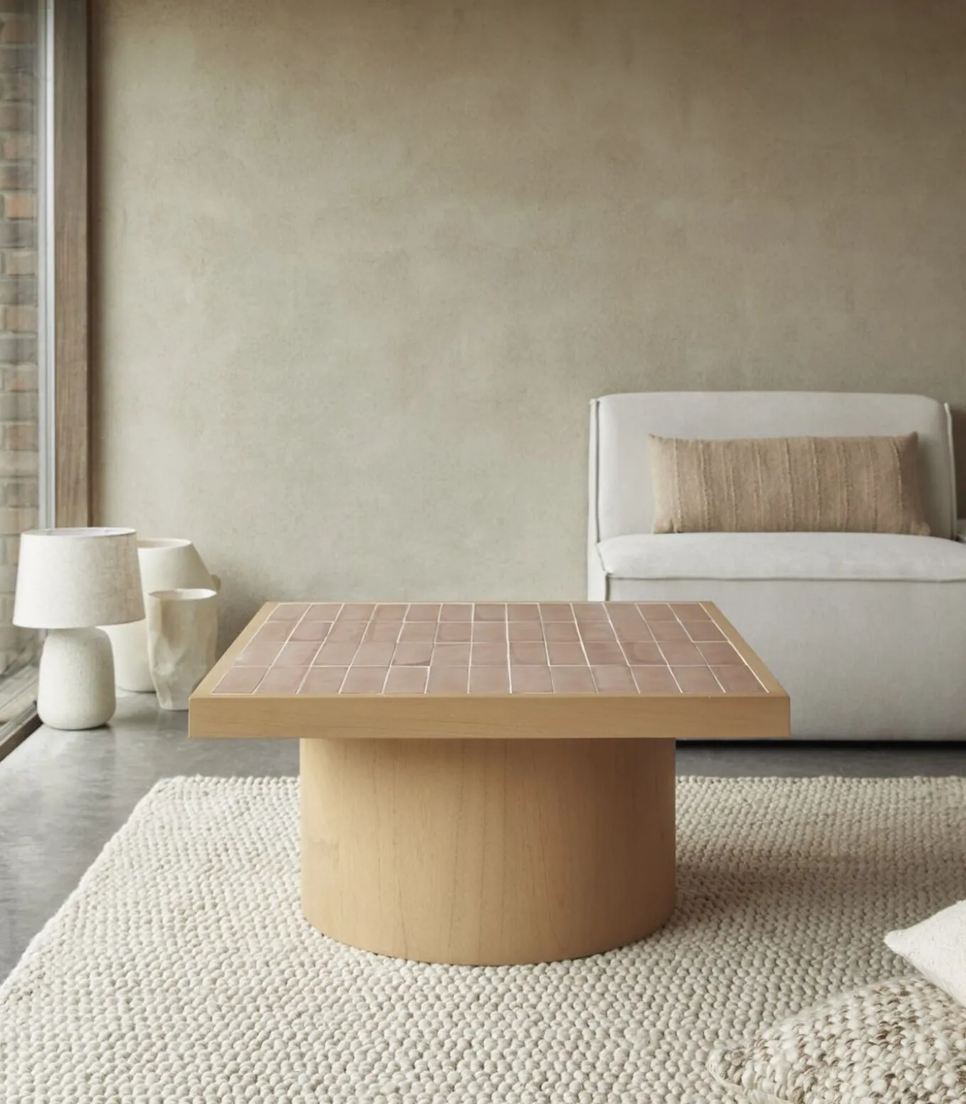 Salontafel in mindihout 85