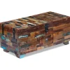 Salontafel kist 80x40x35 cm massief gerecycled hout