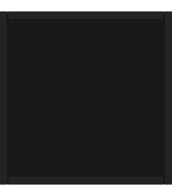 Salontafel met zwart glas 40x40x50 cm zwart