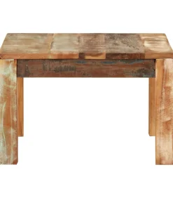 Salontafel 55x55x35 cm massief gerecycled hout