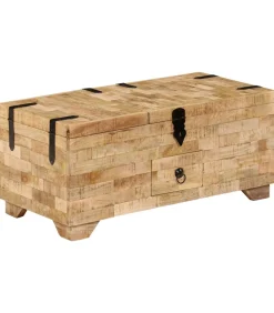 Salontafel 80x40x35 cm massief mangohout