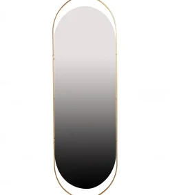 Sanou Passpiegel Ovaal XL - Ijzer - Antique Brass - 168x60x1