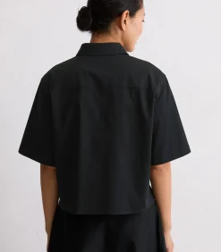 Satijnen blouse boxy