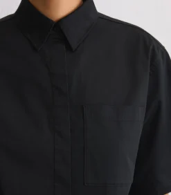 Satijnen blouse boxy