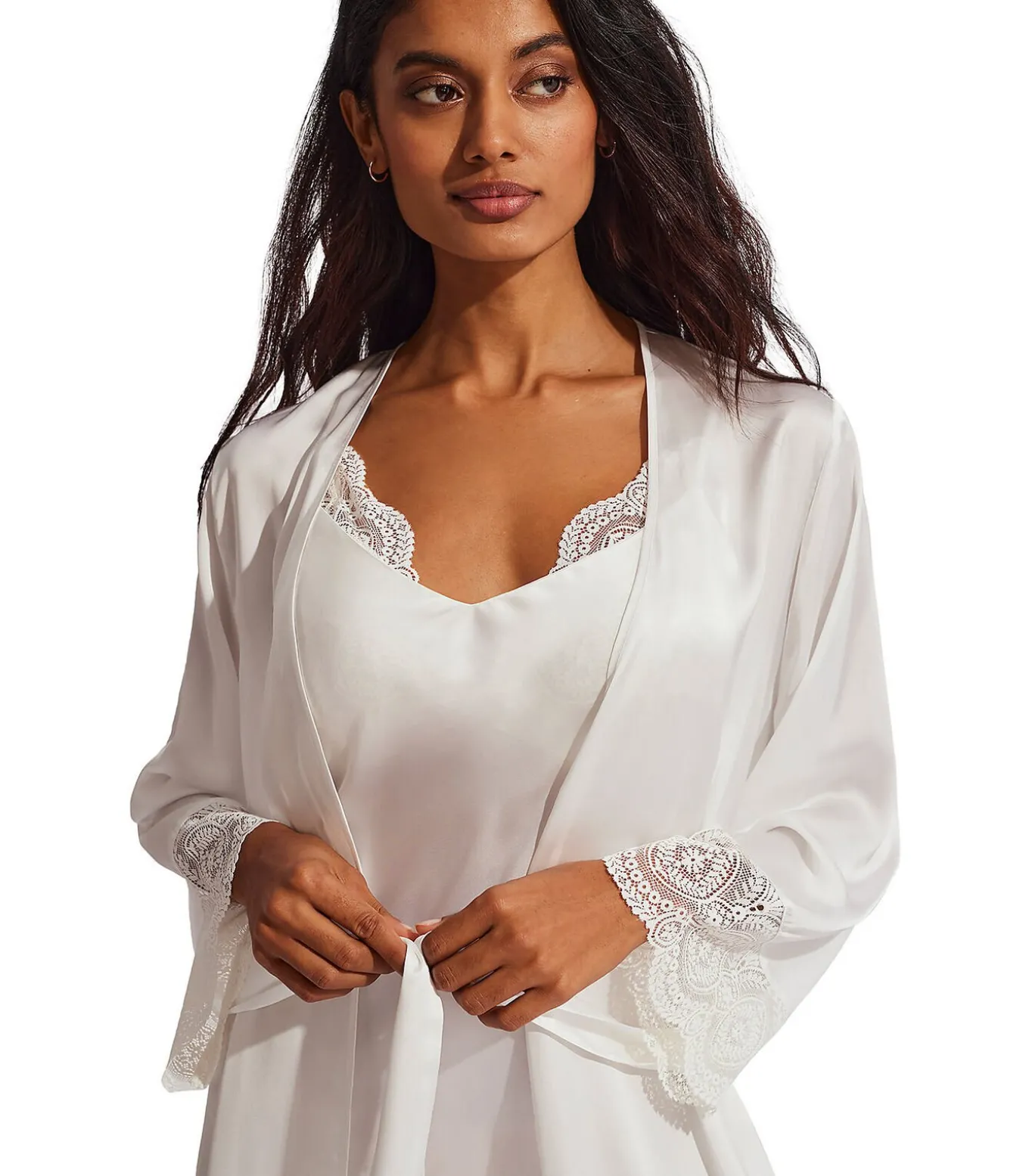 Satijnen negligé Matilda bruiloft