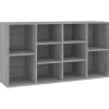 Schoenenbank 103x30x55 cm bewerkt hout grijs sonoma eiken