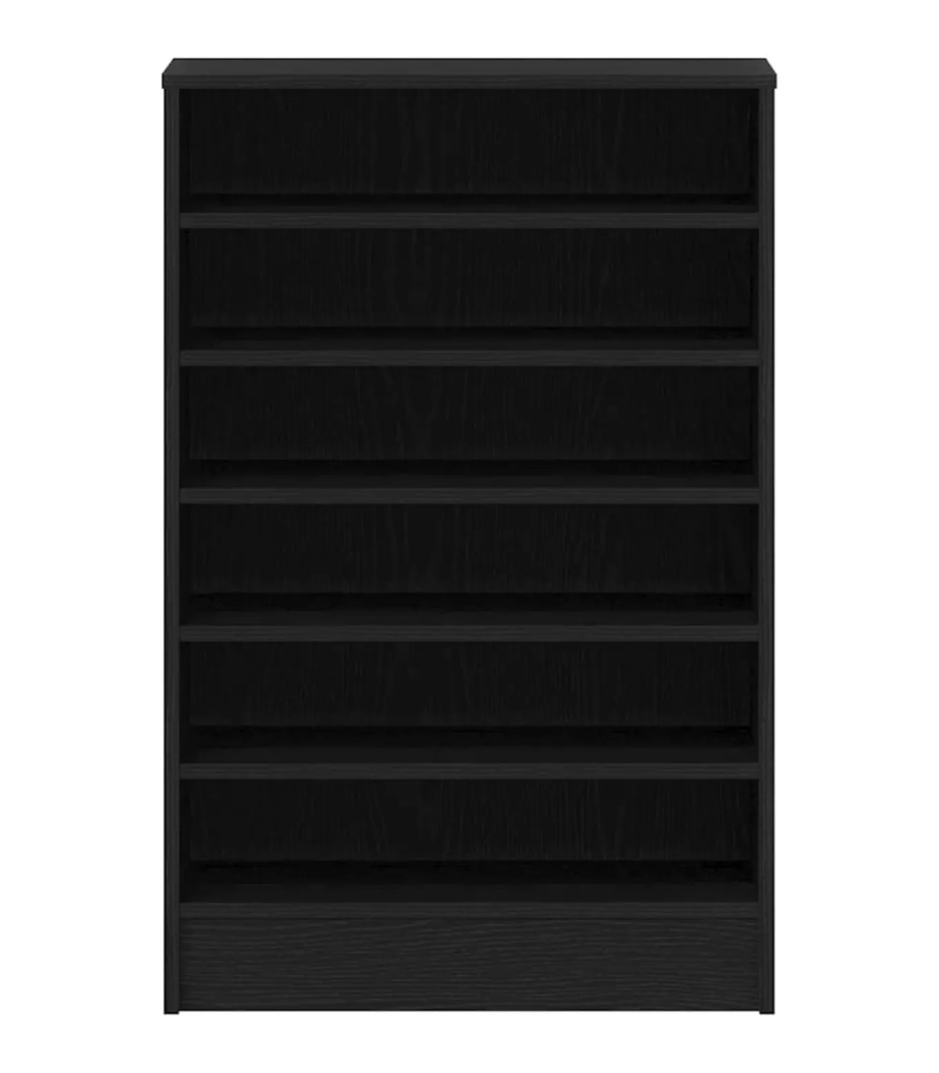 Schoenenkast met plank Zwart eiken 60 x 35 x 92 cm Bewerkt hout